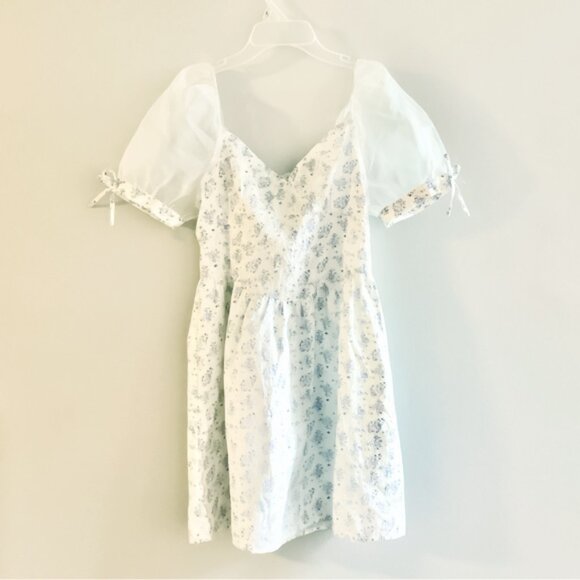 Cider Pastel Floral Lace Fairycore Princess Dress - Picture 2 of 6